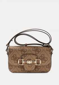 Guess Janie Logolu Dönüştürülebilir Kapaklı Kadın Kahverengi El Çantası HWOS9924210-LTL