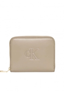 Calvin Klein Bold CK Orta Boy Fermuarlı Kadın Kahverengi Cüzdan LV04F1154G-VFU