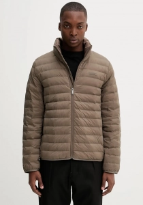 Calvin Klein Erkek Hafif Naylon Kapitone Şişme Kahverengi Ceket LV04LC506G-PDK