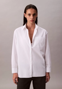 Calvin Klein Essentials Kadın Beyaz Gömlek LV047C143G-YAA