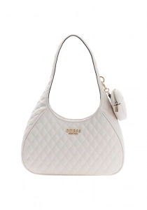 Guess Atabey Hobo Kadın Beyaz Omuz Çantası HWQG9894010-OFF