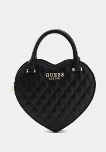 Guess Atabey Kalp Şekilli Kadın Siyah El Çanta HWQG9894770-BLA
