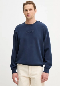 Guess Bisiklet Yaka Uzun Kollu Scuba Luxe Erkek Siyah Sweatshirt M6RQ42KAYM2-G7DC