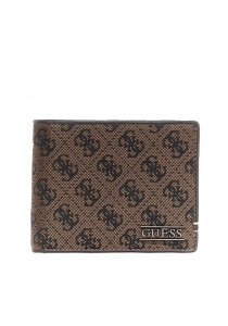 Guess Boston İkiye Katlanır Orta Boy Erkek Kahverengi Cüzdan SMBOLJLEA20-COF