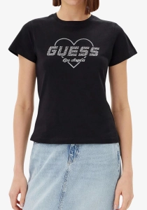 Guess Narciso Kadın Siyah Aktif Regular Fit T-Shirt V5GI10K9RM1-JBLK