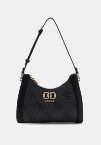 Guess Karnilla Logolu Kadın Antrasit Omuz Çantası HWOS9901180-CLO