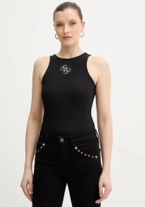 Guess Kolsuz Yuvarlak Yaka Guendalina Kadın Siyah Atlet W6RP39KD092-JBLK