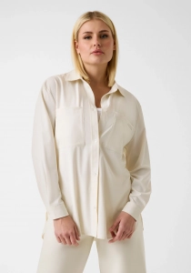 Guess Nat Ceket Gömlek Kadın Beyaz Gömlek V6RH00WL232-G027