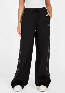 Guess Octavia Kadın Siyah Aktif Palazzo Fit Eşofman Altı V5BB12KCX22-JBLK