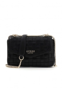 Guess Sandy Dönüştürülebilir Askılı Kapaklı Kadın Siyah Çapraz ÇantaHWWG8418210-BLA