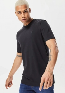 Guess HEDLEY SS T-SHIRT Erkek Siyah T-shirt Z2YI12JR06K-JBLK