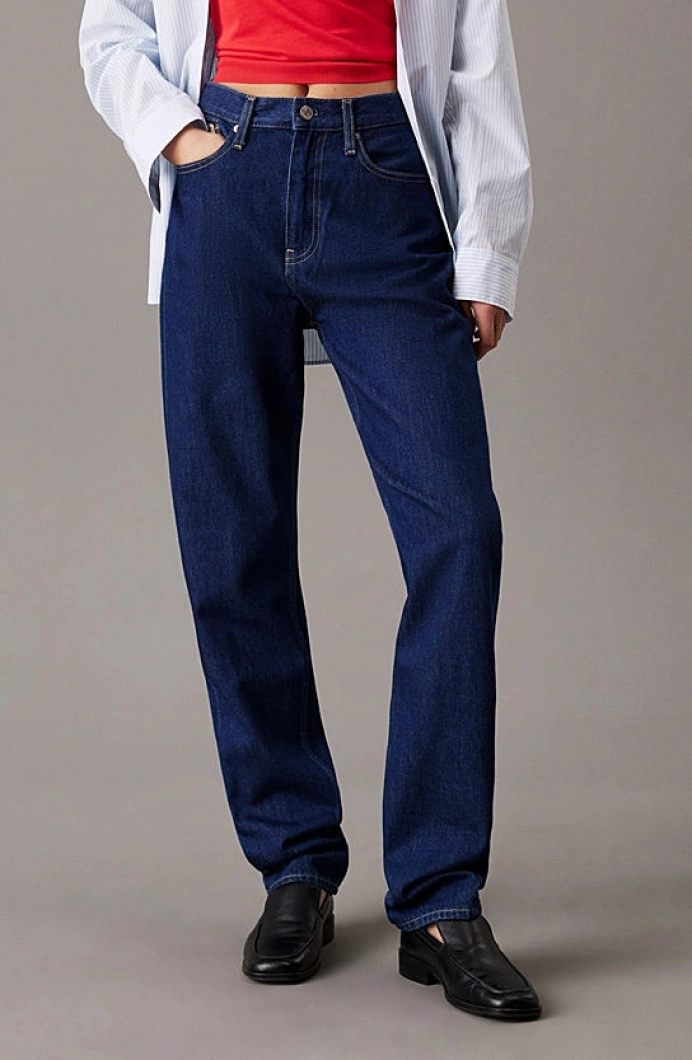Calvin Klein AUTHENTIC SLIM STRAIGHT Kadın  Jeans J20J225138-1AP