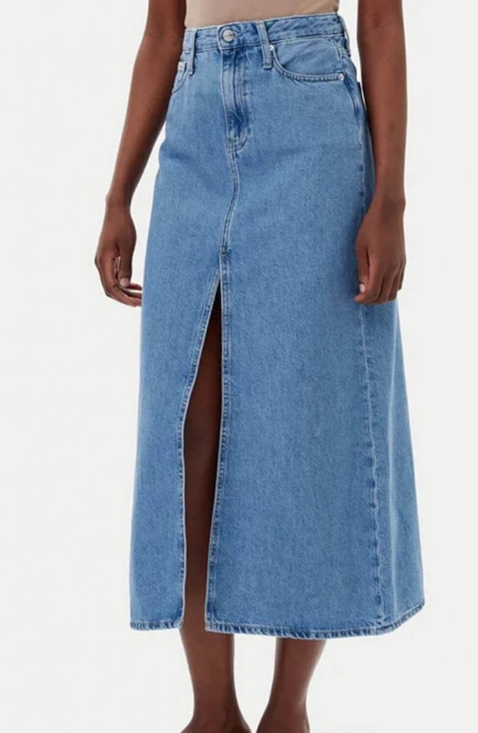 Calvin Klein A-LINE MAXI DENIM SKIRT Kadın  Etek J20J225192-1AA
