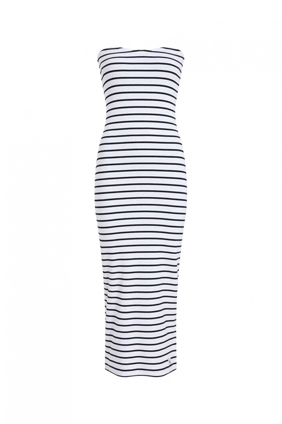Calvin Klein WOVEN LABEL RIB SLEEVELESS DRESS Kadın  Elbise J20J225263-0K4
