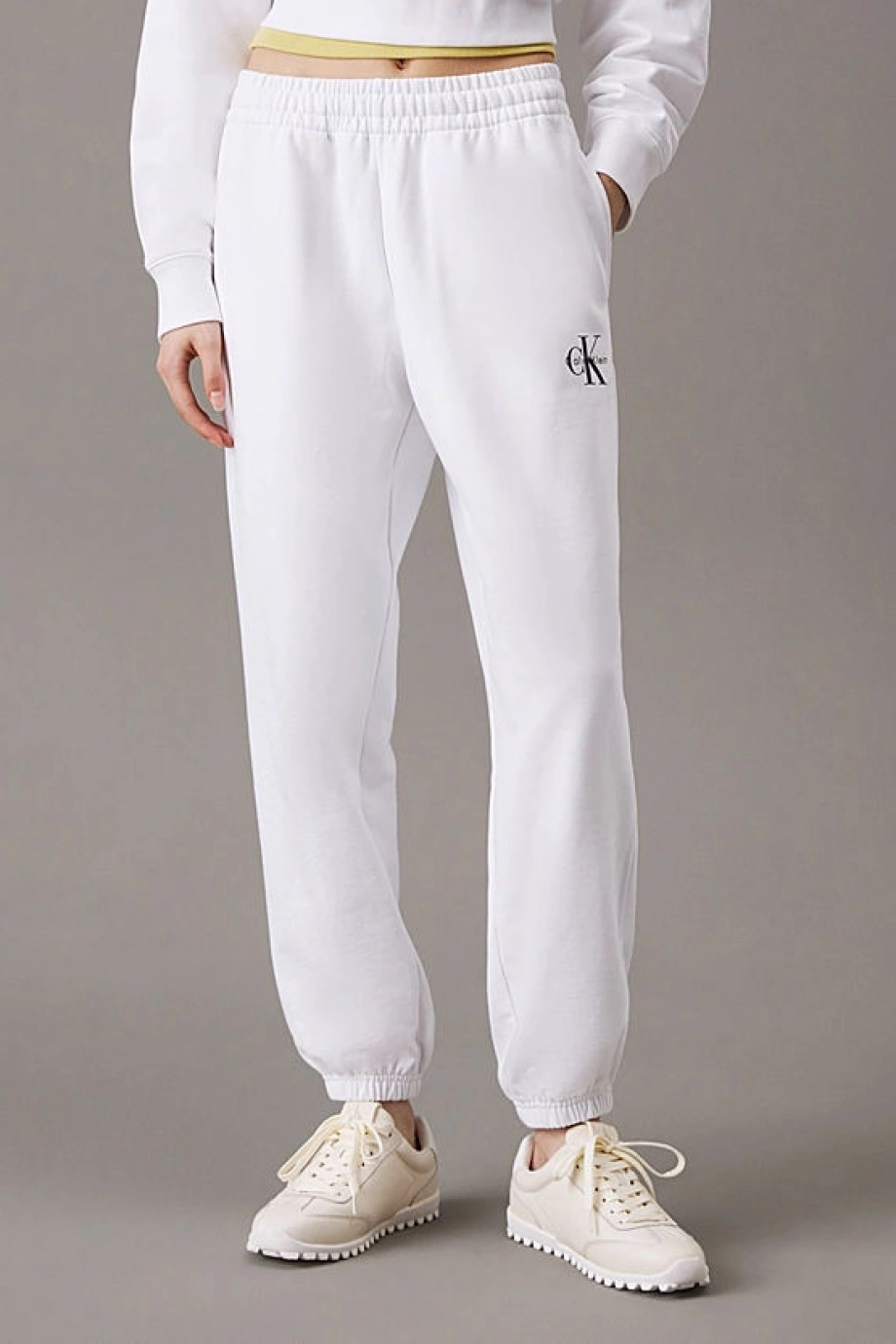 Calvin Klein MONOLOGO FRENCH TERRY JOGGER Kadın Eşofman Altı LV047B235G-YAA