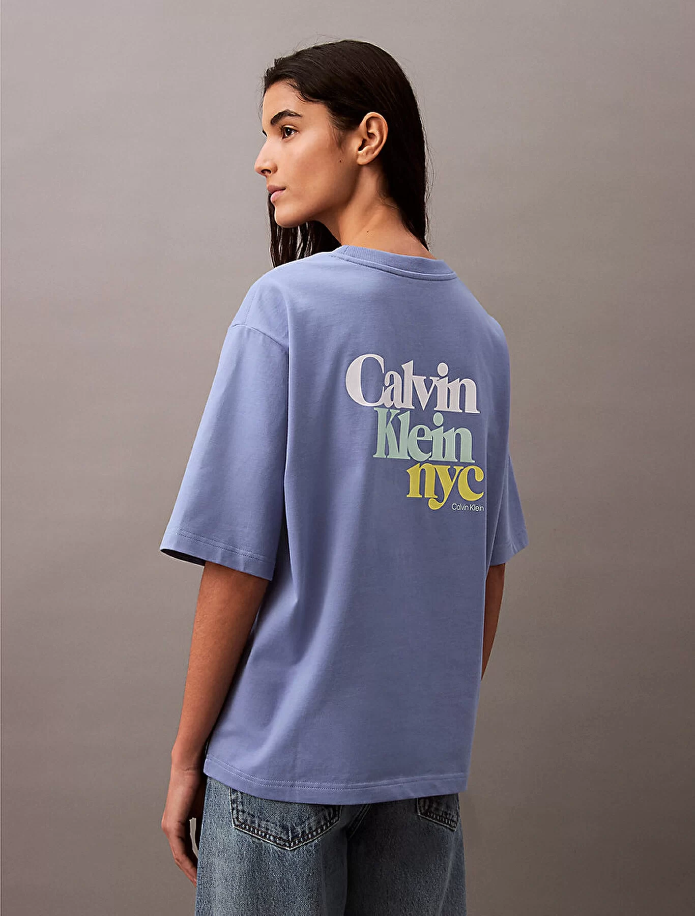 CK Jeans Kadın Mor T-shirt LV047AB813-UB1