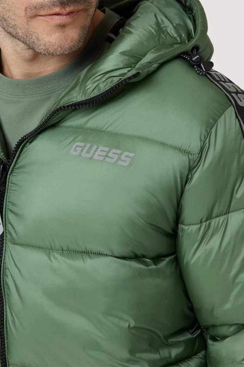 Guess Arlo Padded Jacket Erkek Yeşil Mont Z4BL08WO06I-G8DT