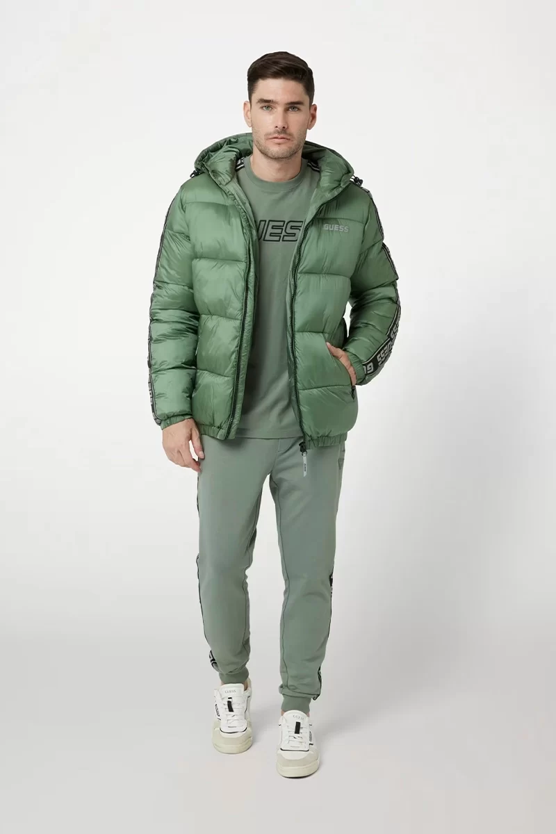 Guess Arlo Padded Jacket Erkek Yeşil Mont Z4BL08WO06I-G8DT