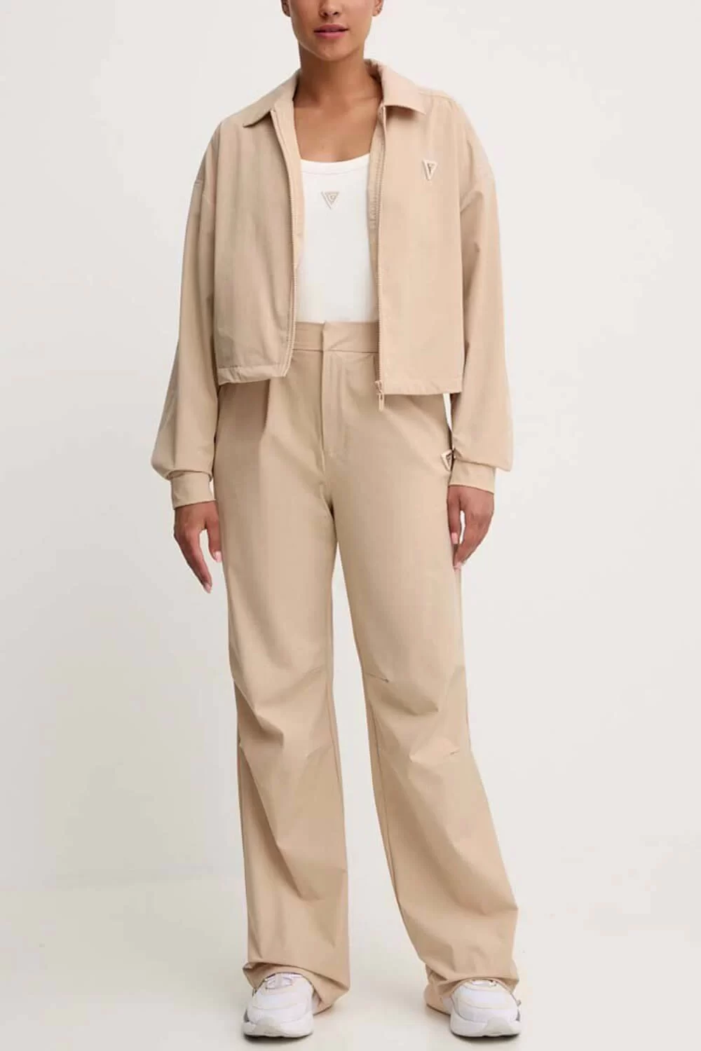 Guess Aurlıe Wıde Leg Pants Kadın Bej Pantolon V4YB05WG982-G1L9