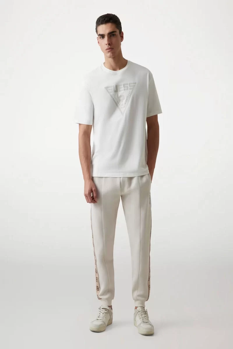 Guess Azha Cn Over T-Shırt Erkek Beyaz T-Shirt Z4BI02I3Z14-G018