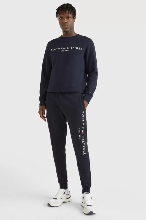 Tommy Hilfiger Erkek  Lacivert  Logolu Eşofman Altı