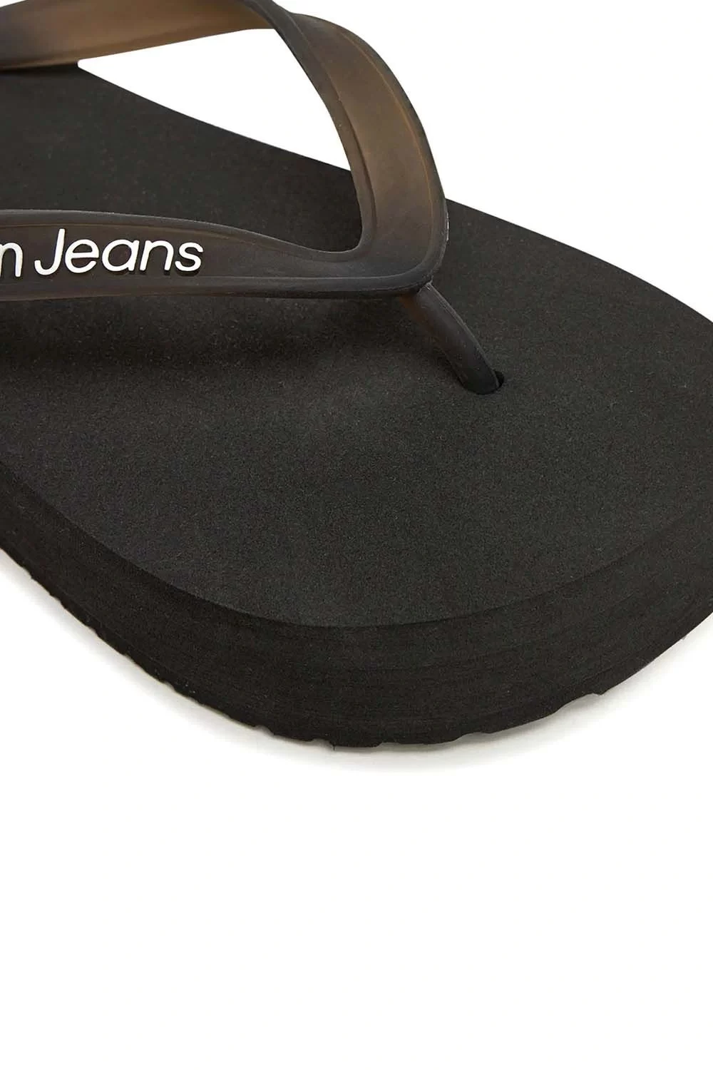 Calvin Klein Kadın Siyah Platform Logolu Terlik