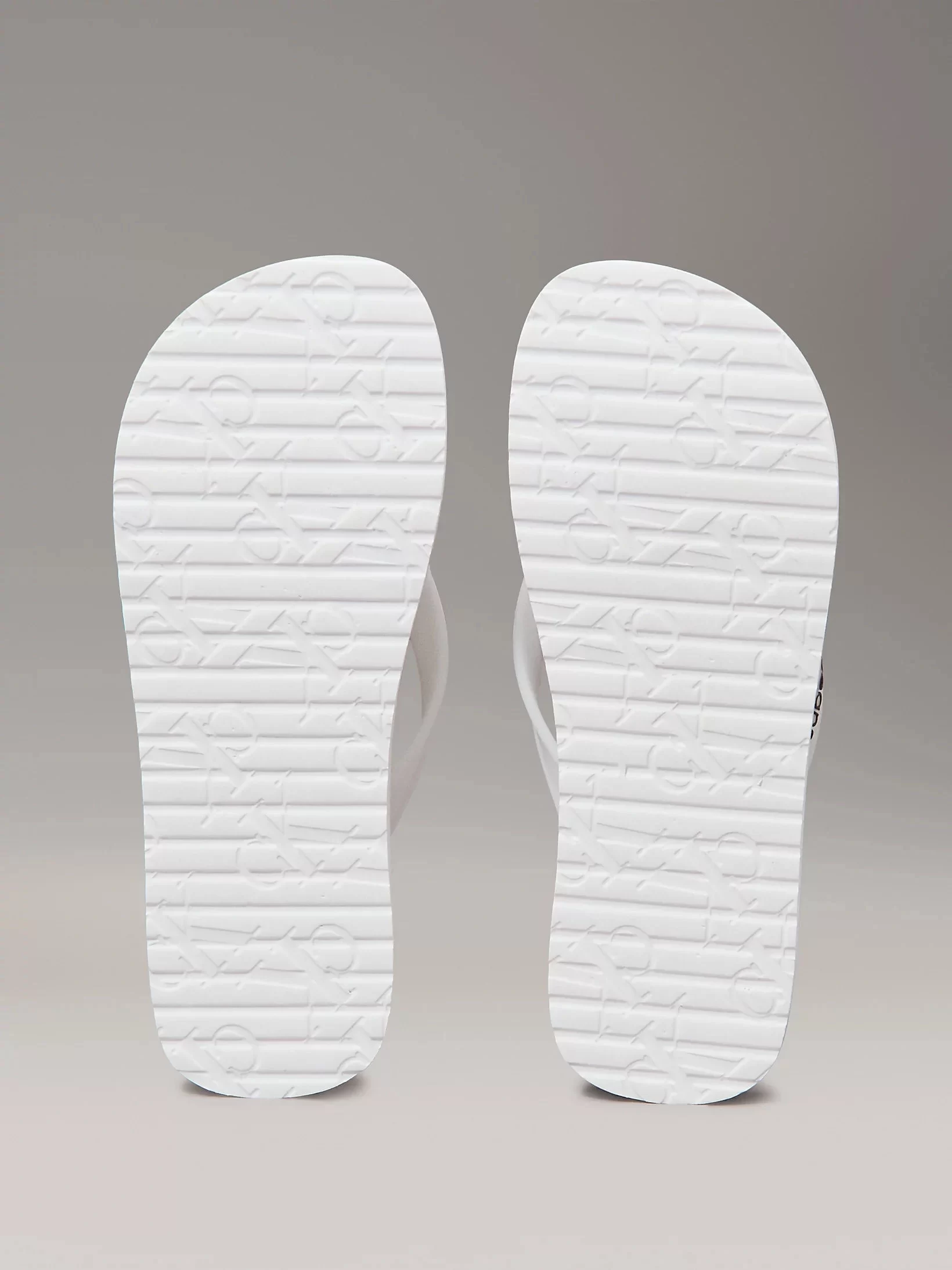 Calvin Klein Kadın Beyaz Platform Logolu Terlik