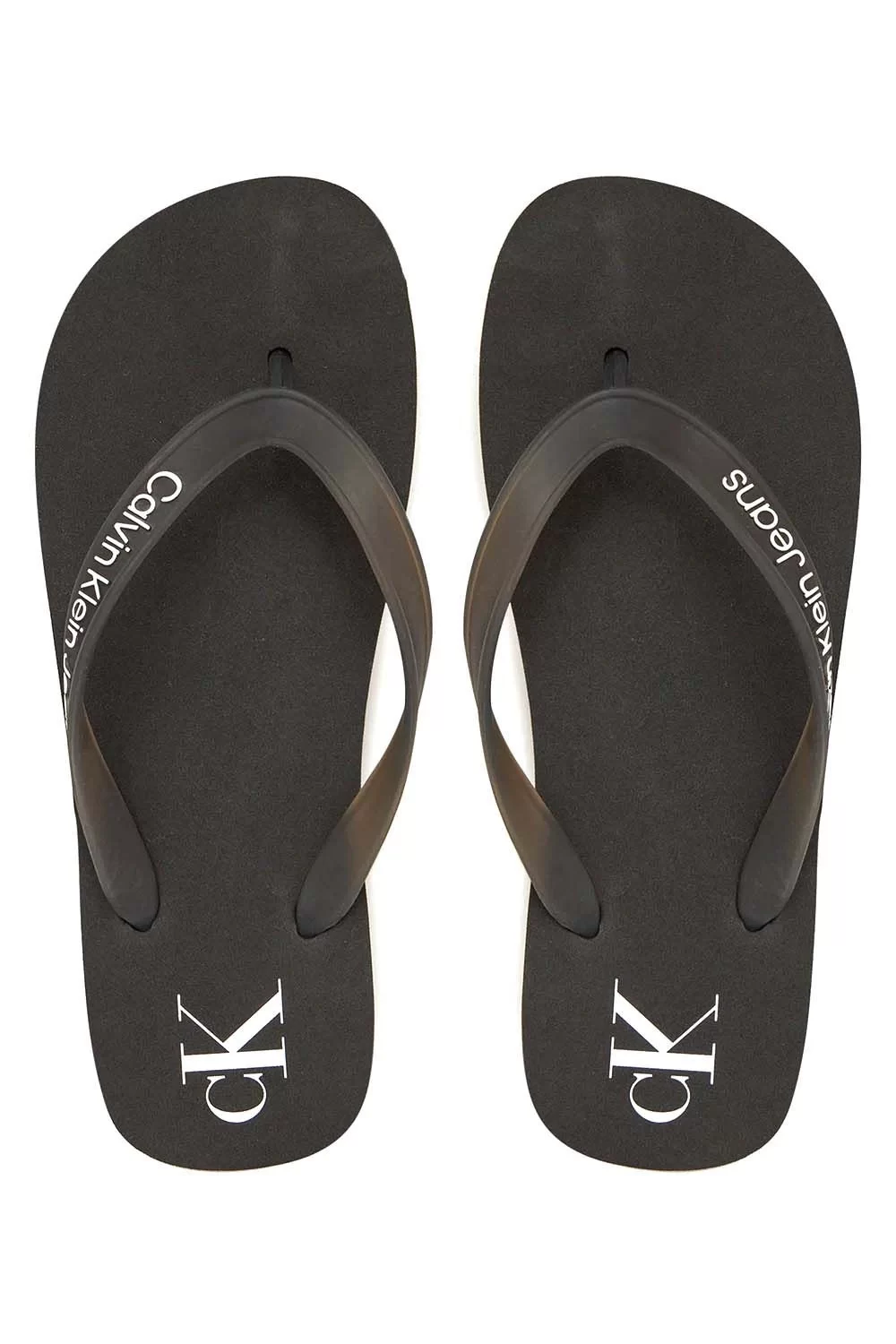 Calvin Klein Kadın Siyah Platform Logolu Terlik