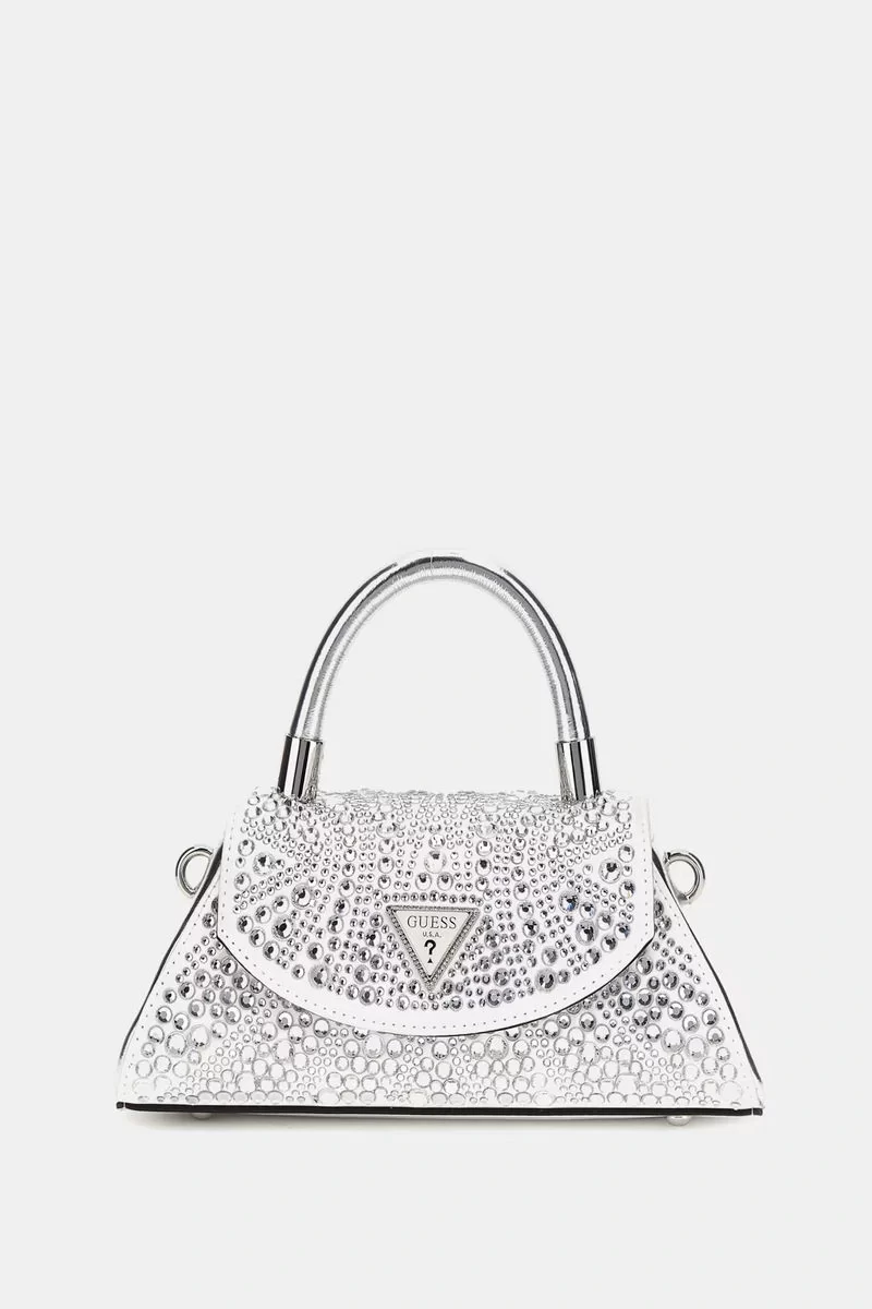 Guess Beauvoır Top Handle Flap Kadın Gümüş El Çantası HWXY9528780-SIL
