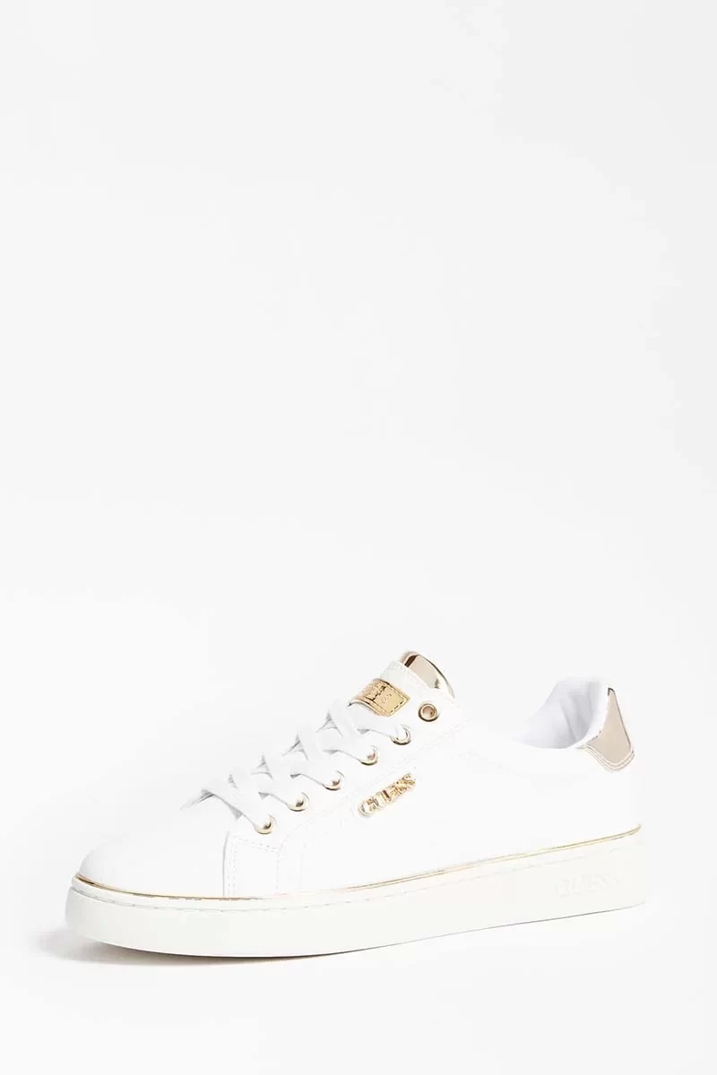 Guess Beckıe/Actıve Lady/Leather Lık Kadın Beyaz Sneaker FL5BEKFAL12-WHITE