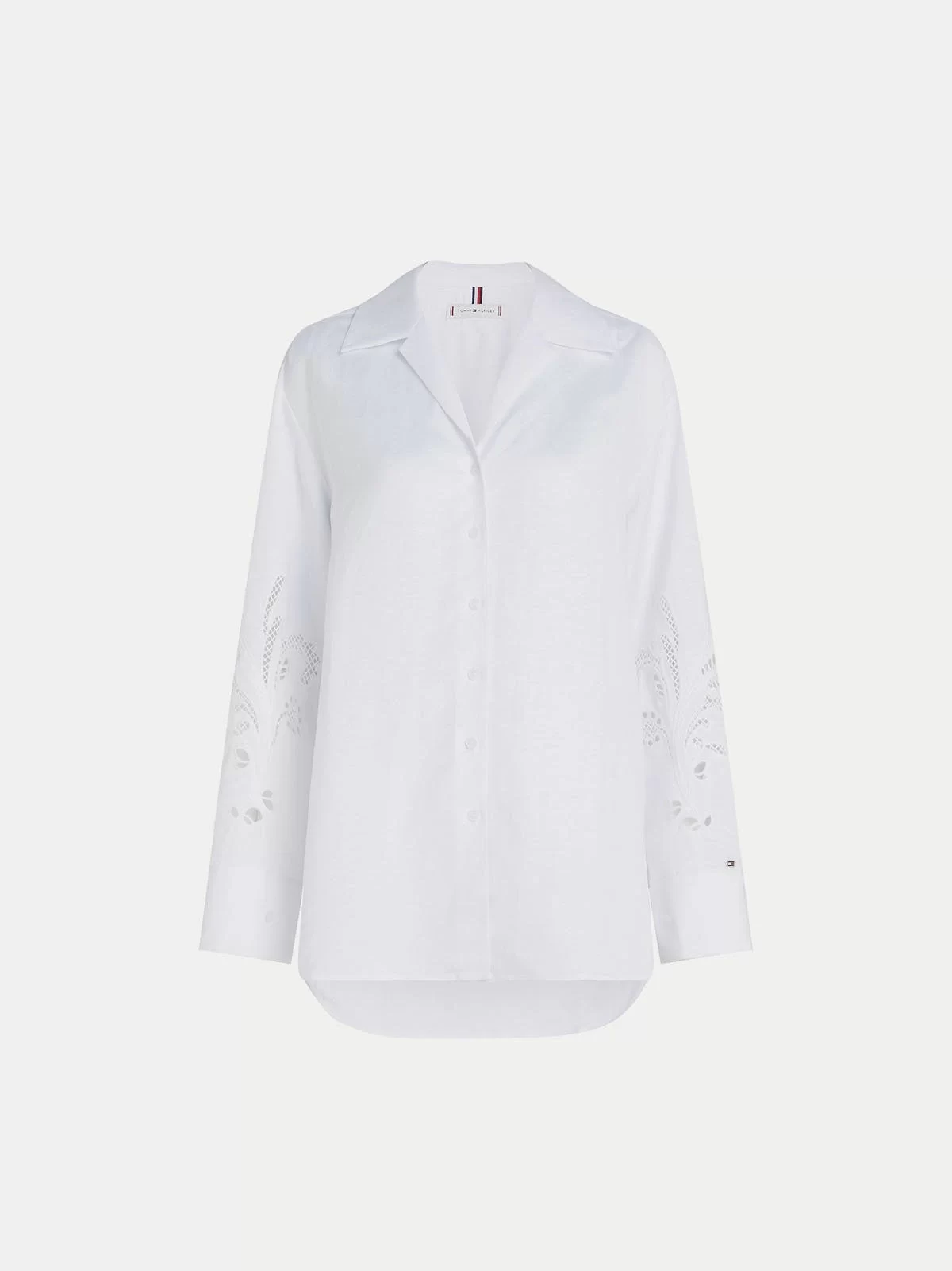 BRODERIE ANGLAISE LINEN SHIRT