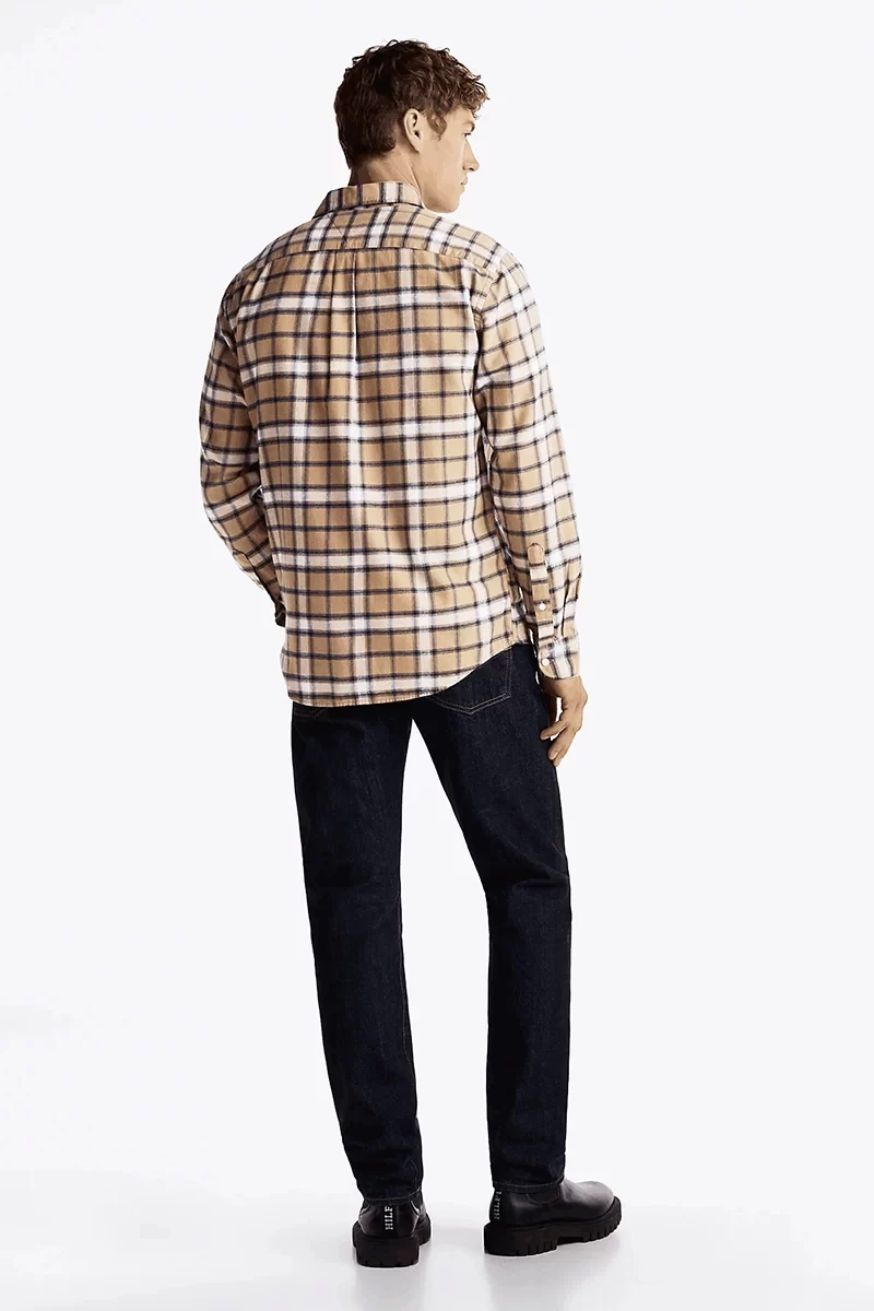 Tommy Hilfiger Erkek Kareli Normal Kesim Oduncu Gömlek