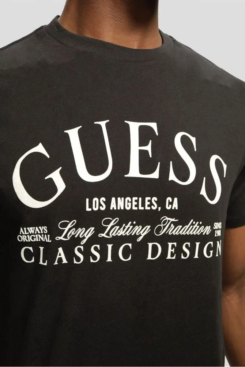 Guess Bsc Intl Classıc Desıgn Tee Erkek Siyah T-Shirt M5RI43K9RM1-JBLK