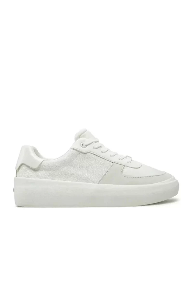 Calvin Klein CK Logolu Kadın Beyaz Sneaker