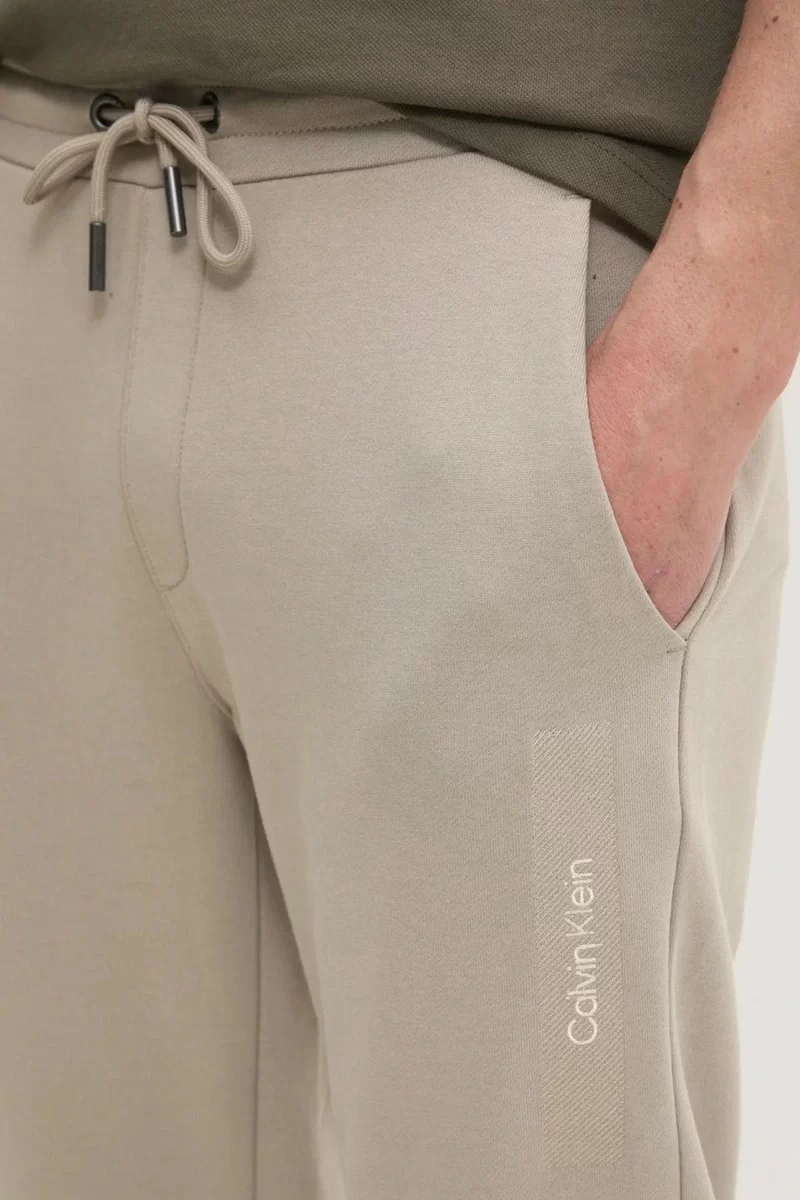 Calvin Klein Erkek Regular Fit Günlük Bej Eşofman Altı