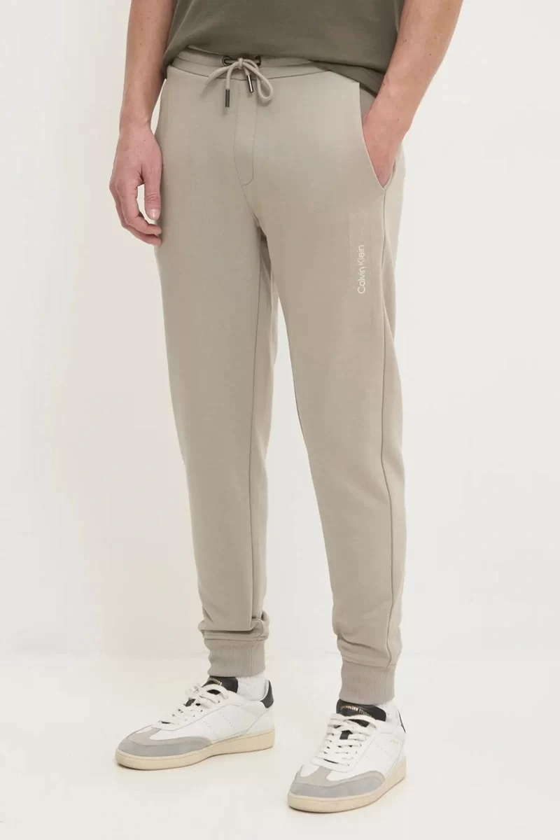 Calvin Klein Erkek Regular Fit Günlük Bej Eşofman Altı