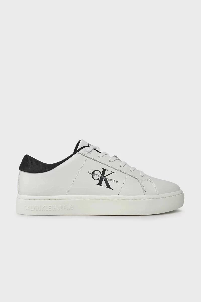 Calvin Klein Erkek  Beyaz  CK  Logolu Sneaker