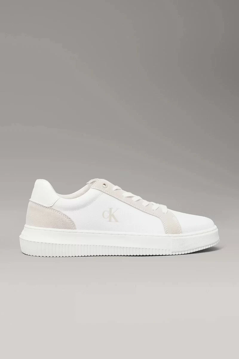Calvin Klein  Erkek  Beyaz CK Logolu  Sneaker