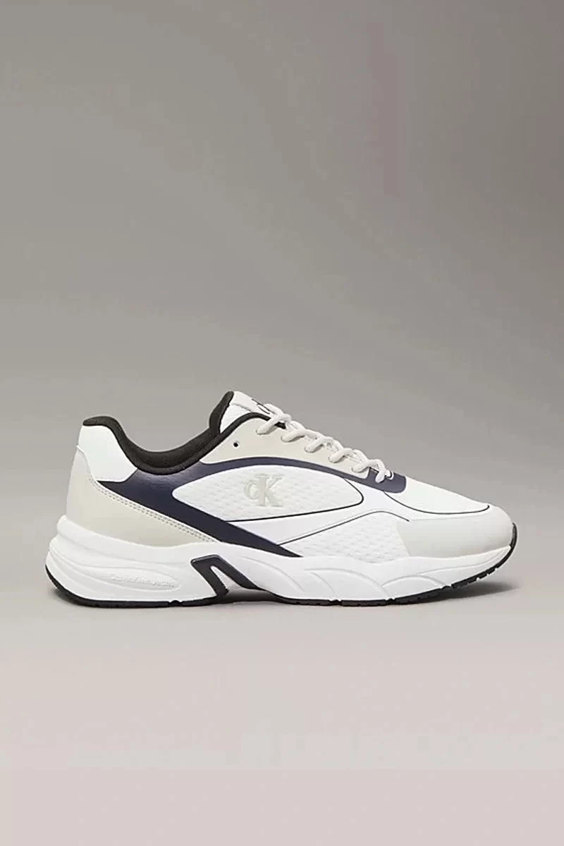 Calvin Klein   Erkek  Beyaz Kalın  Tabanlı Sneaker
