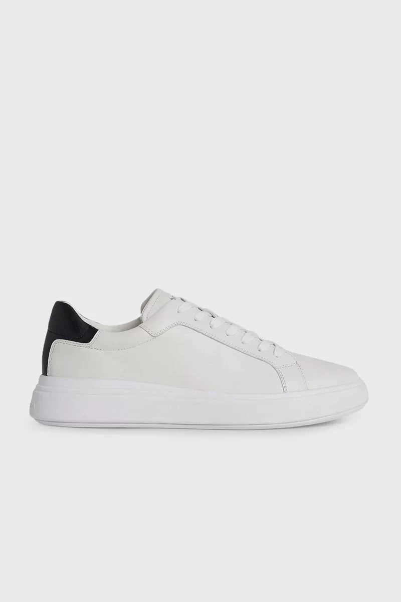 Calvin Klein Erkek   Beyaz Logolu Sneaker