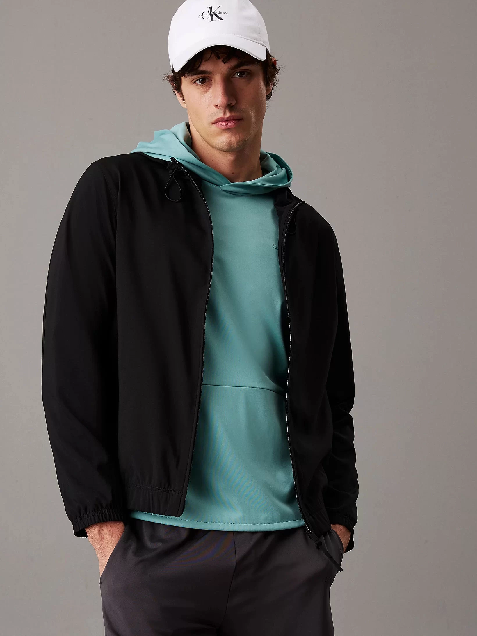 Calvin Klein Erkek Siyah Rüzgarlık Ceket