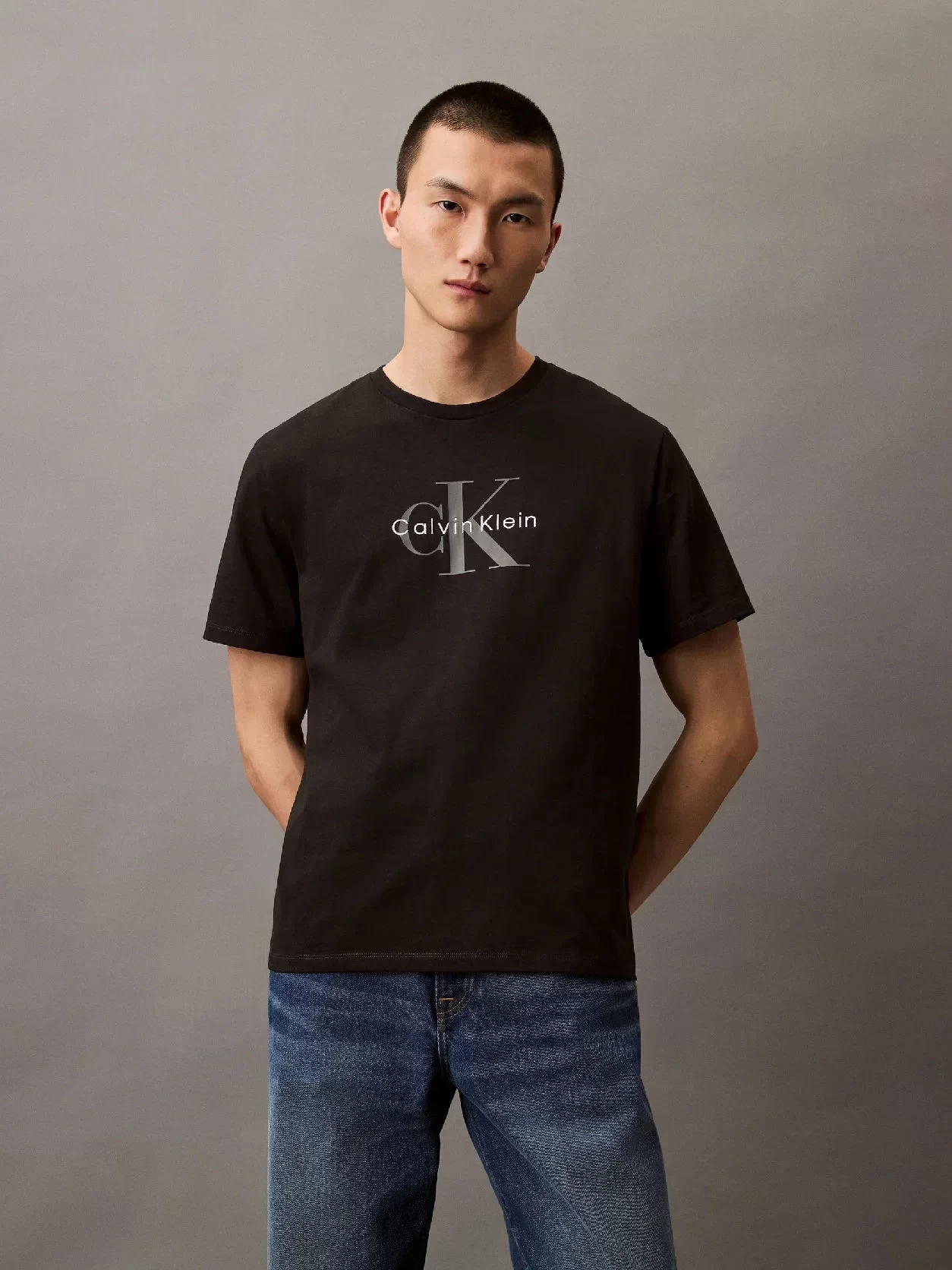 Calvin Klein Jeans Graphic Tees Erkek Siyah T-shirt LV04RB862G-UB1