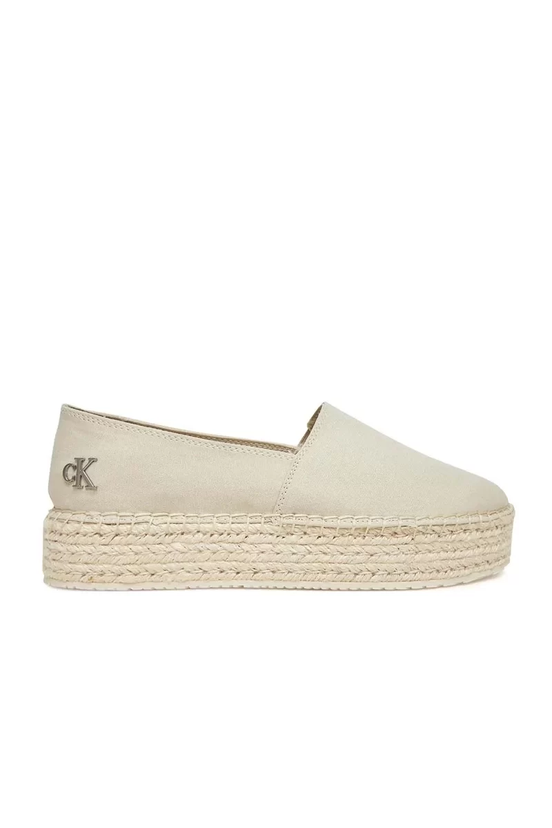Calvin Klein Kadın  Bej Espadrill Babet