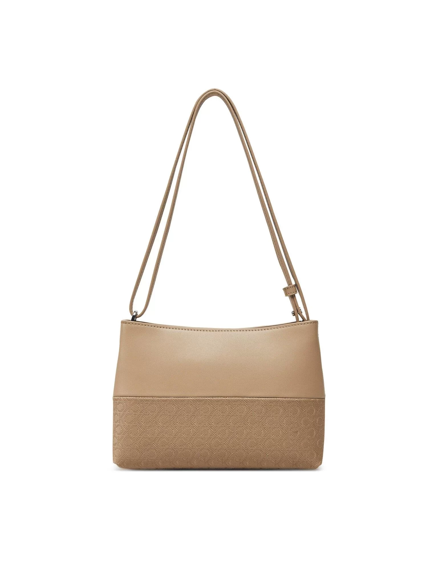 Calvin Klein Kadın  CK Monogram Logolu Askılı Bej Omuz Çanta K60K613170-W75