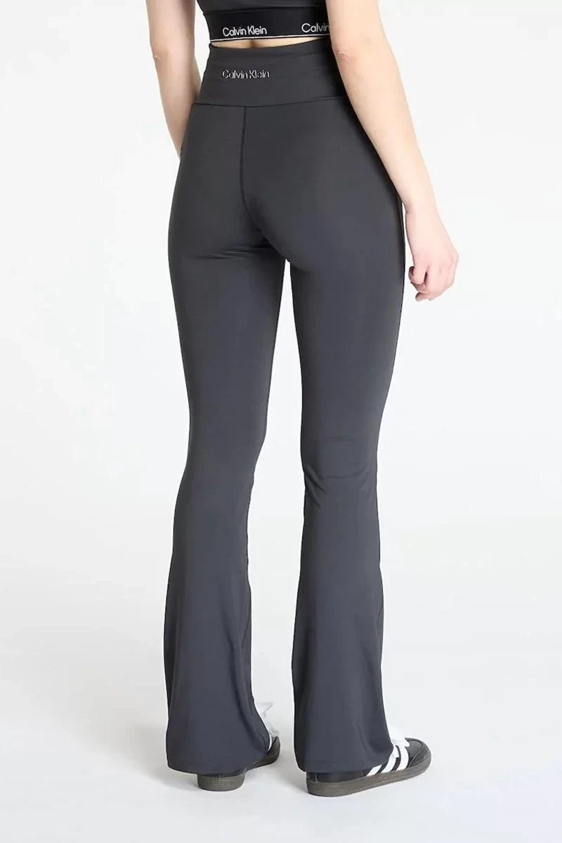 Calvin Klein Kadın Siyah Sport Flare Logolu Tayt