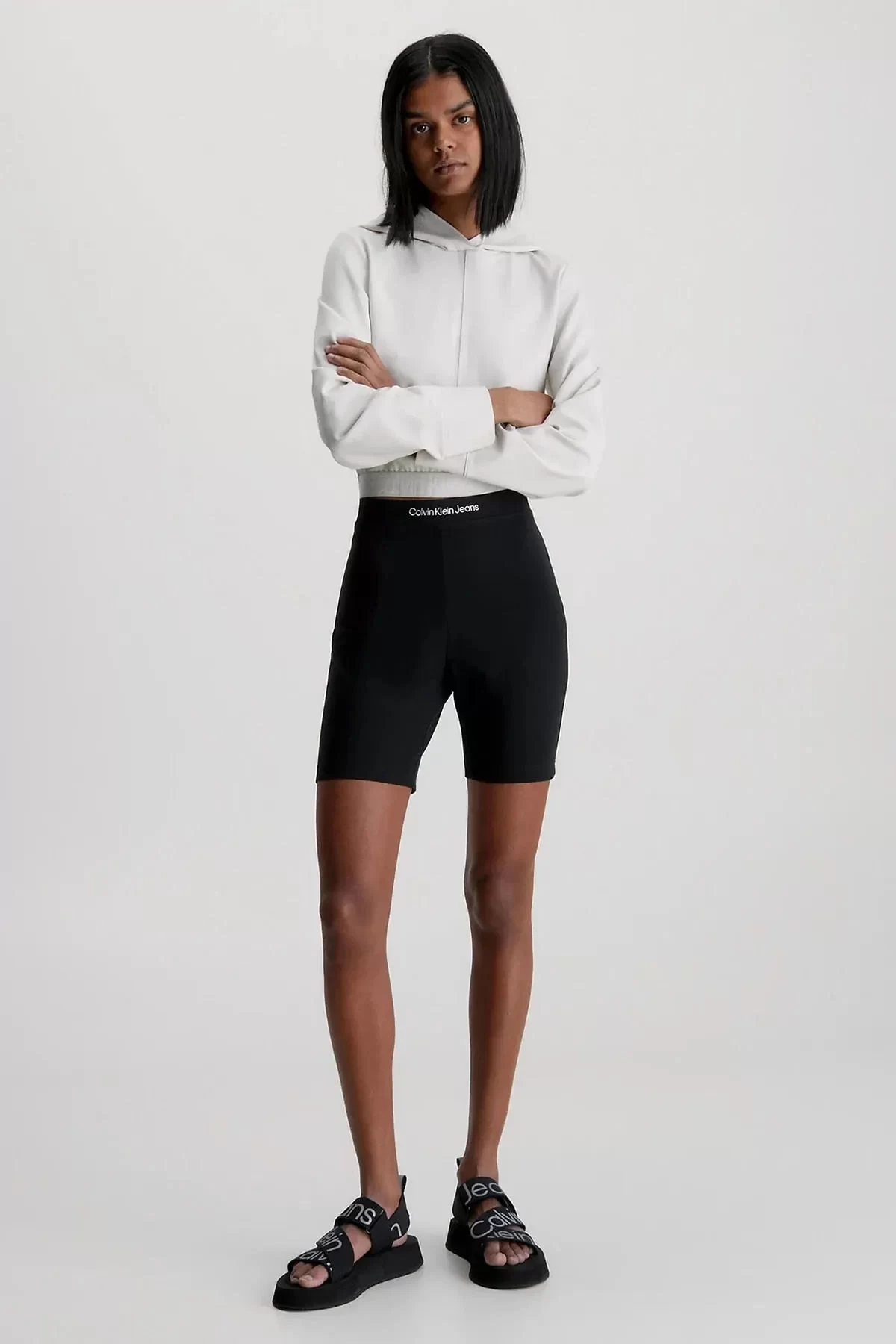 Calvin Klein  Kadın Siyah Şort Tayt
