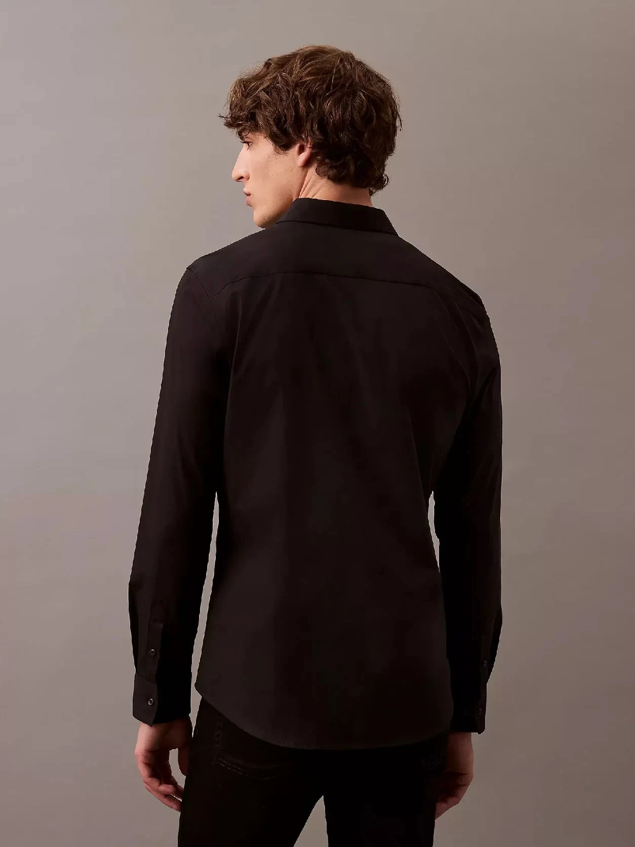 Calvin Klein LS SOLID STRETCH SLIM SHIRT ERKEK Gömlek LV04LB145G-UB1