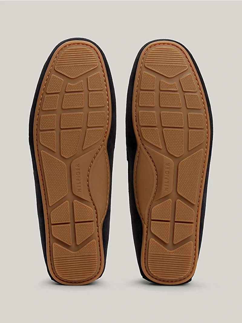 Tommy Hilfiger Erkek Lacivert Süet Günlük Loafer Ayakkabı