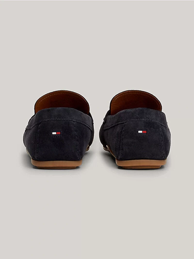 Tommy Hilfiger Erkek Lacivert Süet Günlük Loafer Ayakkabı