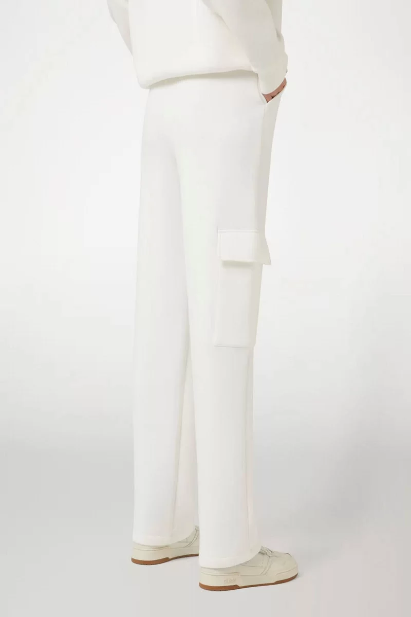 Guess Cecılıa Scuba Cargo Pants Kadın Krem Eşofman Altı V4BB12K7UW2-G6K5